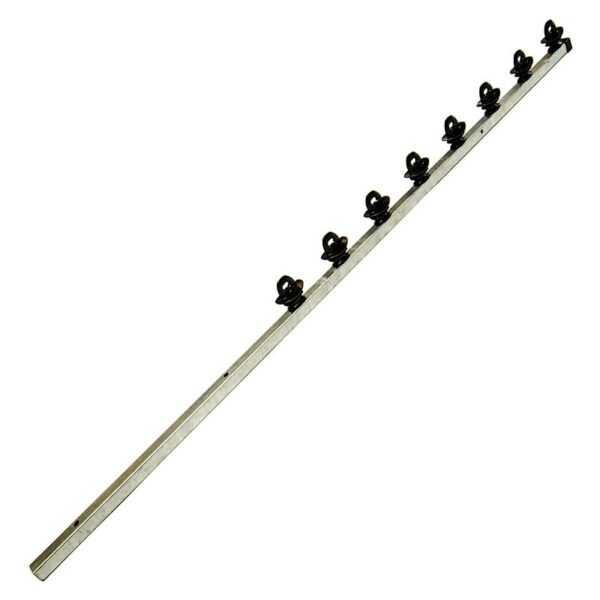 Nemtek Fence Pole  - 8Line Square Tube Jurassic Galvanised Straight BB