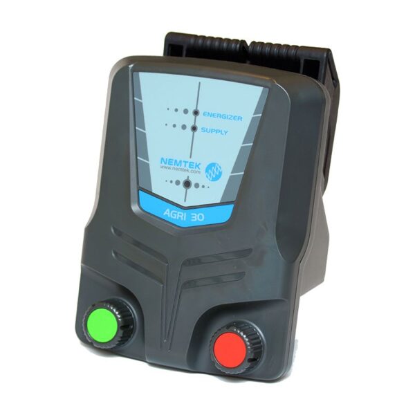 Nemtek Agri Energizer  Agri 3J 30km Energizer Batt/ Mains (+ Charger)