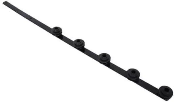 Nemtek Fence Pole  - 5Line Flat Bar Black