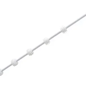 Nemtek Fence Pole  - 6Line Round White